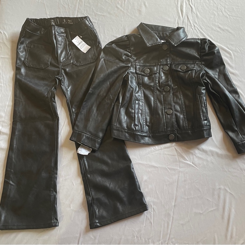 Baby Gap Pleather Jacket and Pants Set NWT Size 5